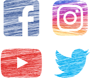Sociální sítě - facebook, twitter, instagram, youtube