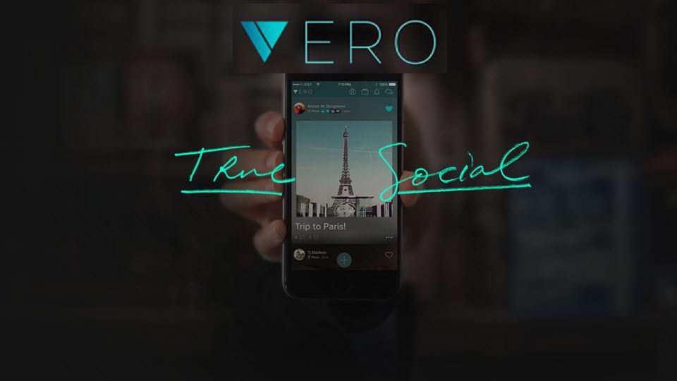 Vero - True Social logo, nová sociální síť