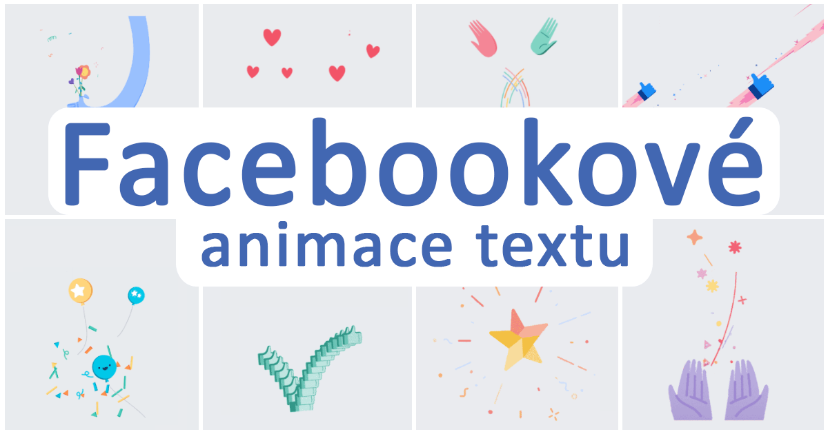 Facebook animace textu